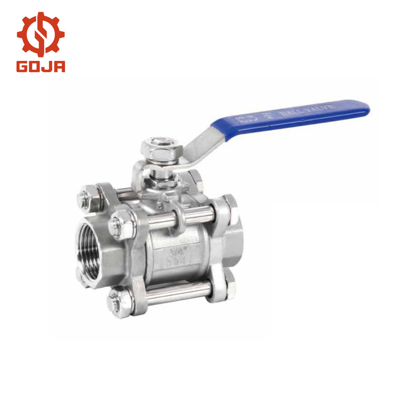 Q11W Threaded three piece ball valve